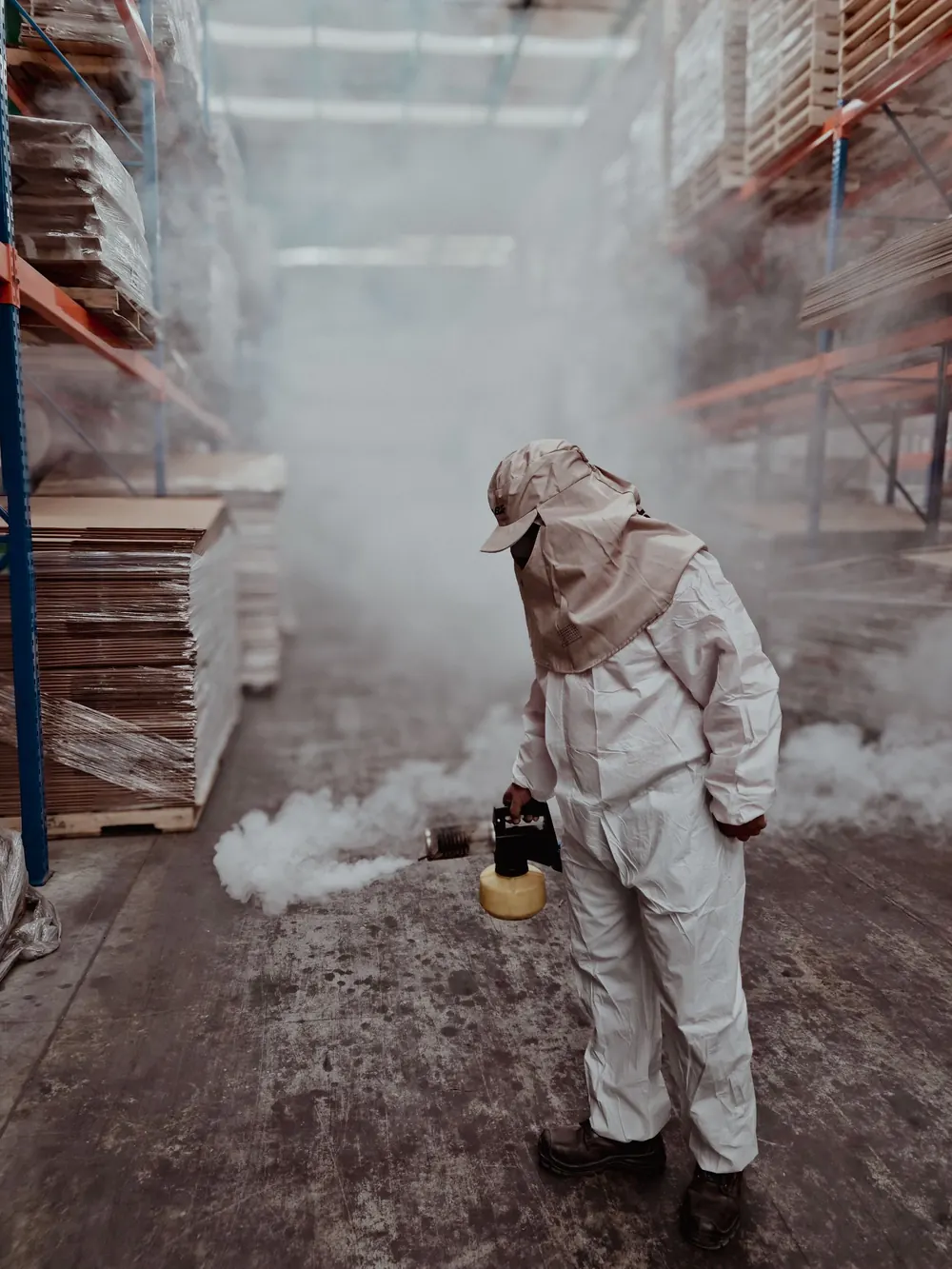 Technician fumigating a property in Johannesburg