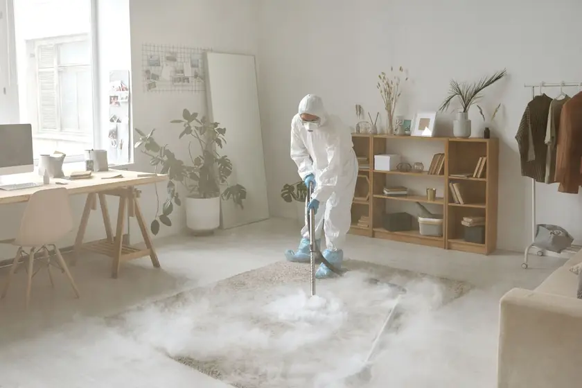 Technician carrying out an entomological inspection in Johannesburg
